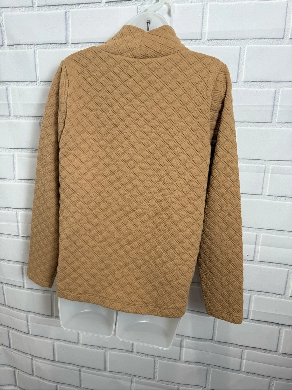 J.Crew Textured Turtleneck Sweater Camel Tan Size XS Cozy Chic neutral style